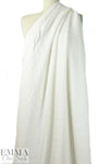 NY designer 'hammered' 'str. viscose woven - creamy white