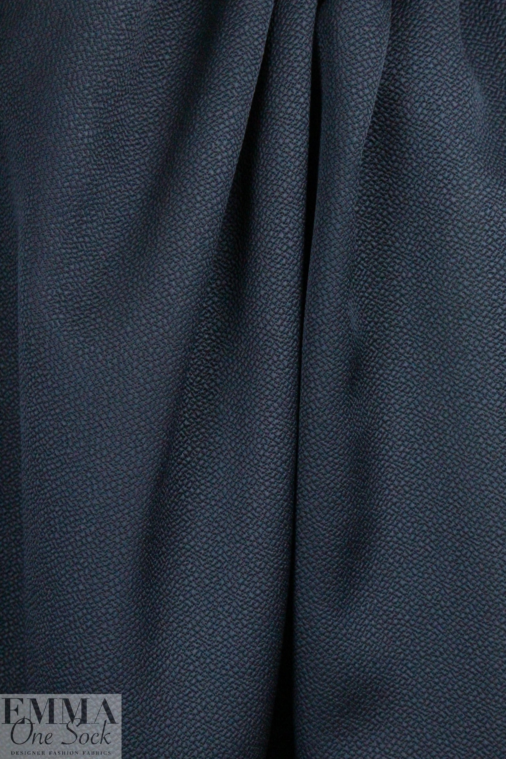 The0ry hammered- texture silk/wool suiting - navy
