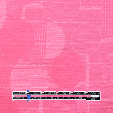 Italian 'pink Malibu' light weight jacquard woven 1 yard