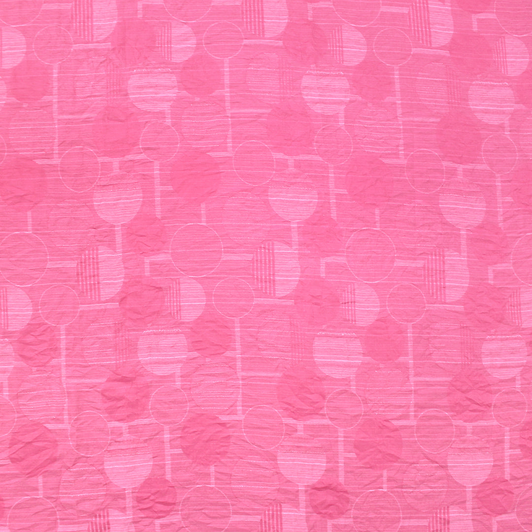 Italian 'pink Malibu' light weight jacquard woven 1 yard