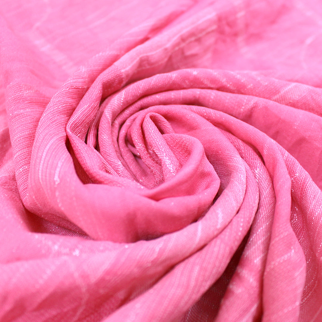 Italian 'pink Malibu' light weight jacquard woven 1 yard