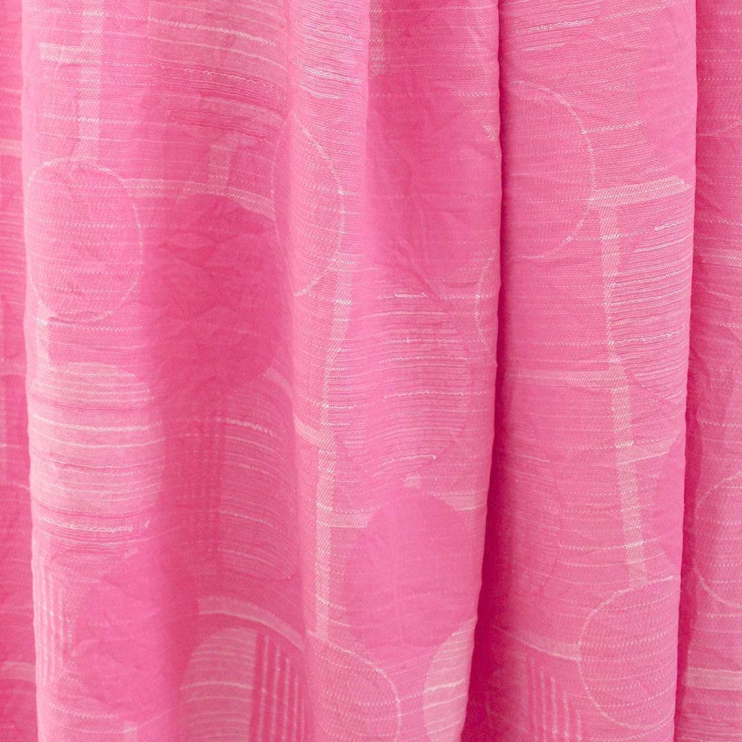 Italian 'pink Malibu' light weight jacquard woven 1 yard