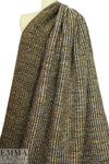 Italian chunky boucle'-textured woodsy tones woven