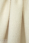 famous designer Italian thick wool boucle' - ivory