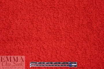 famous designer Italian thick wool boucle' - red 1 yard