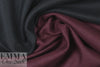 Italian two-sided wool doubleknit - merlot/black