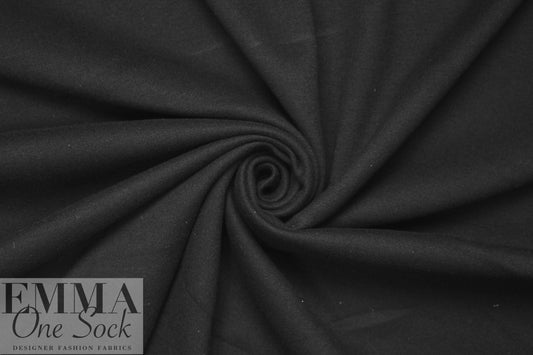 thick and soft Oeko-tex certified doubleknit - black 1.75 yds
