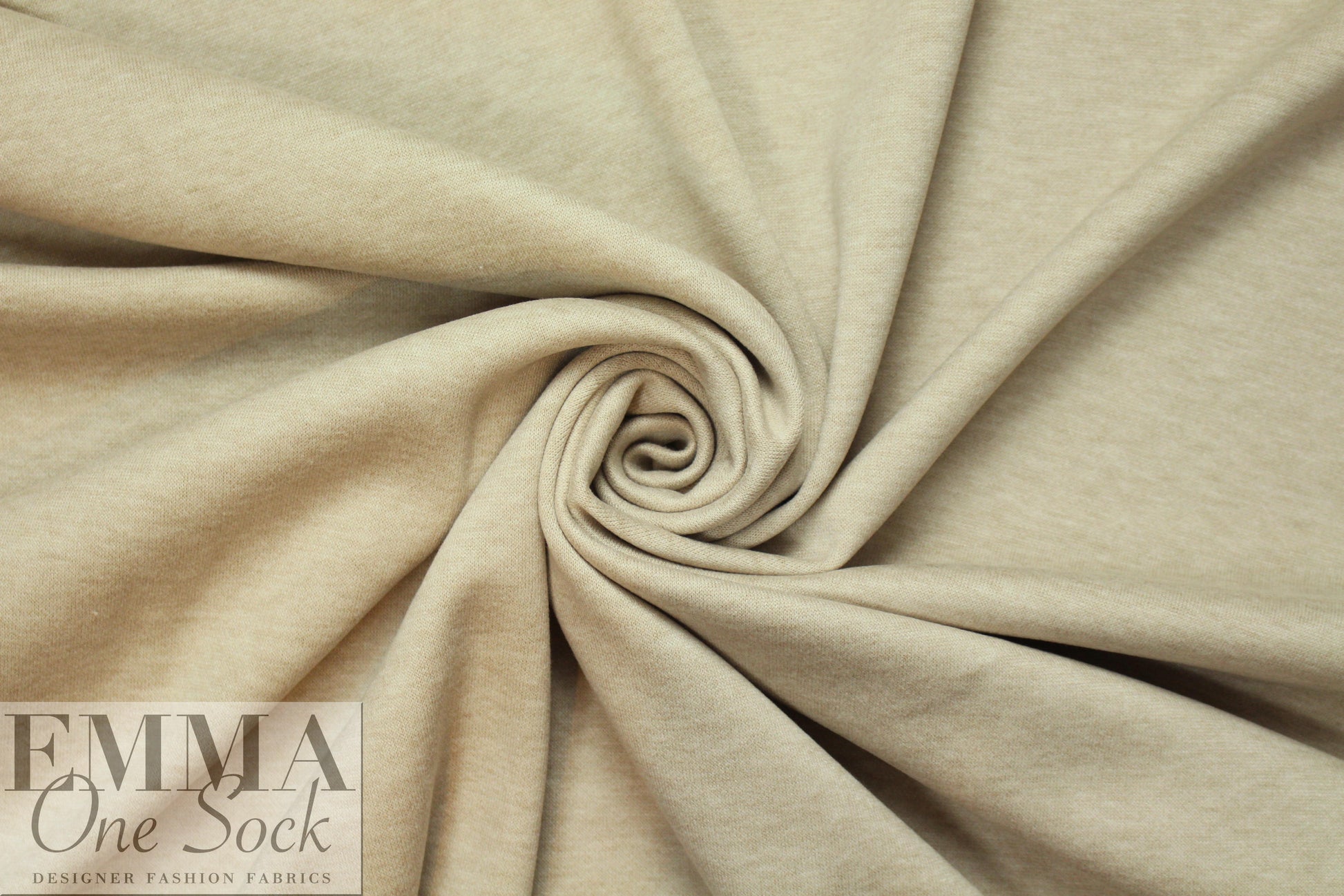 thick and soft Oeko-tex certified doubleknit - oatmeal 2 yds