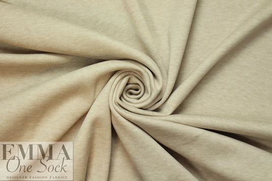 thick and soft Oeko-tex certified doubleknit - oatmeal 2 yds