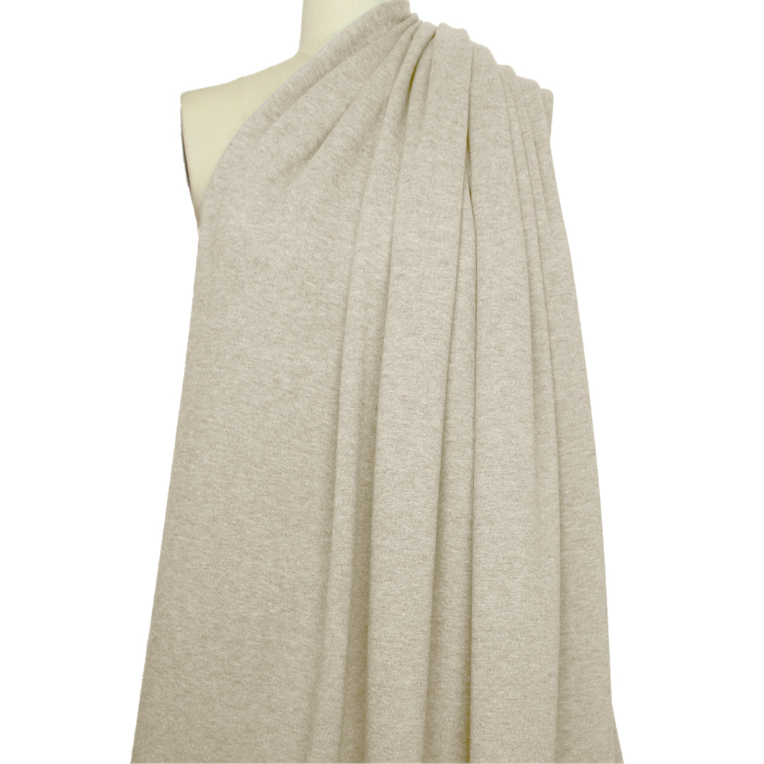 thick and soft Oeko-tex certified doubleknit - oatmeal 1 yard