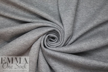 thick and soft Oeko-tex certified doubleknit - heathered gray 1 yard