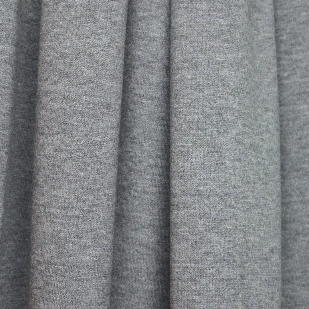 thick and soft Oeko-tex certified doubleknit - heathered gray 1 yard