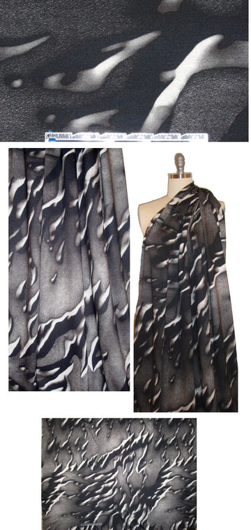The0ry black/white/gray surreal design sweatshirt knit