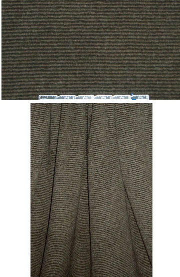 wool blend thick ottoman knit - loden heather