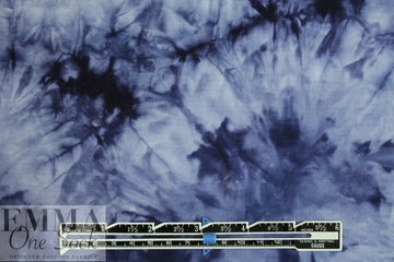 CA designer blue tones tie dye viscose knit