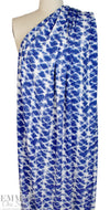 designer 'batiky lattice' drapey viscose crepe 2 yds