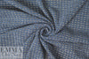 novelty knit double-sided sweater knit - denim blue