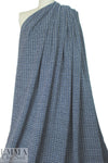novelty knit double-sided sweater knit - denim blue
