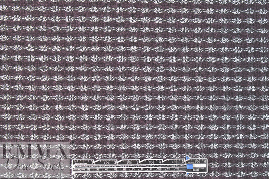 novelty knit double-sided sweater knit - dark plum
