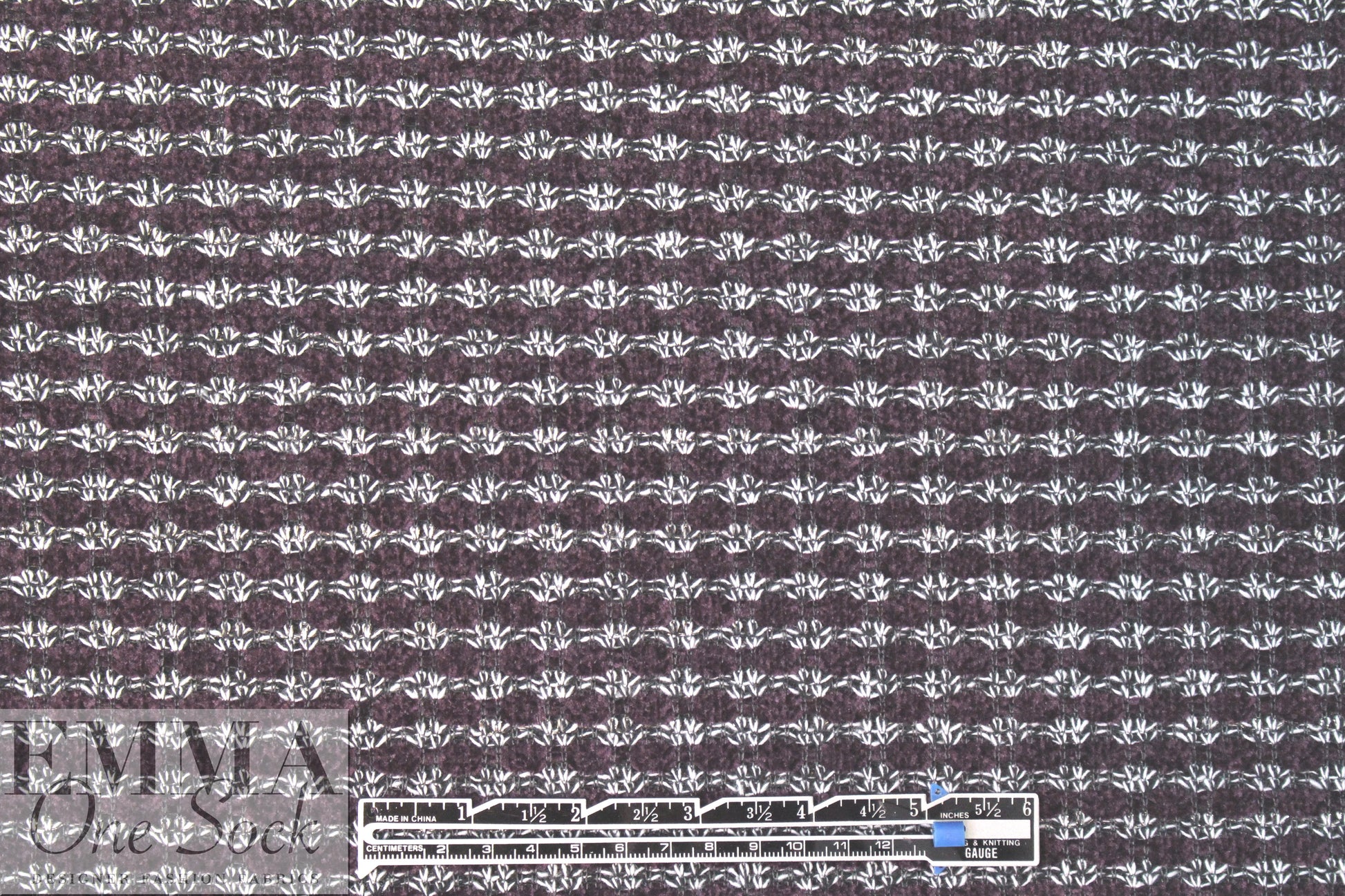 novelty knit double-sided sweater knit - dark plum 2 yd