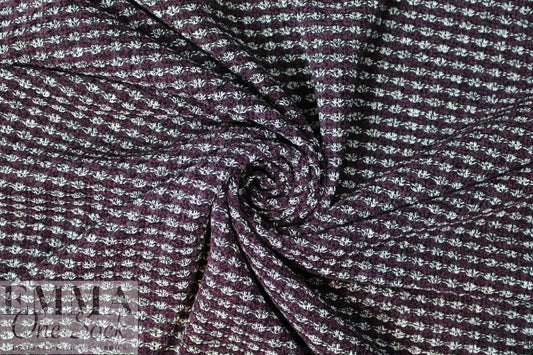 novelty knit double-sided sweater knit - dark plum