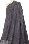 novelty knit double-sided sweater knit - dark plum