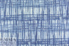 T0ri Richard blue hatch screen printed cotton lawn 1.5 yds
