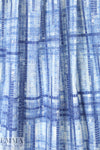 T0ri Richard blue hatch screen printed cotton lawn