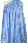 T0ri Richard paisley blues screen printed cotton lawn