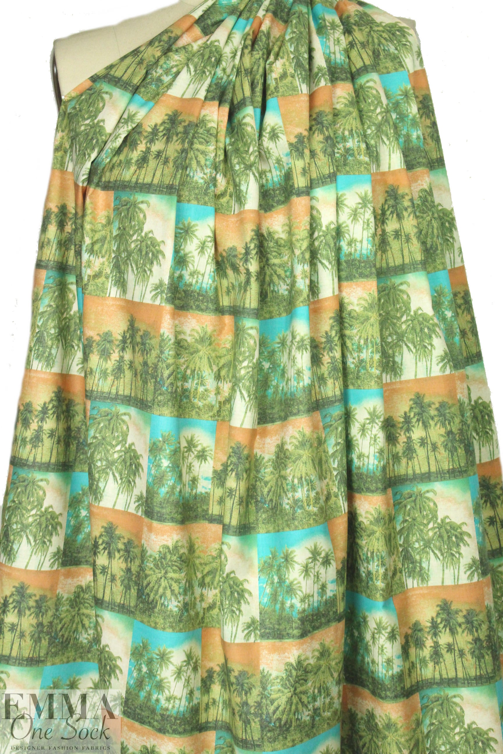 T0ri Richard sea breezes screen printed cotton lawn 2 yd