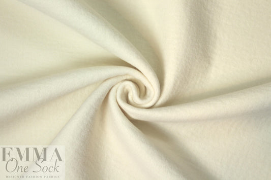 famous designer wool/cashmere doublecloth - ivory