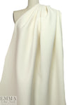 famous designer wool/cashmere doublecloth - ivory