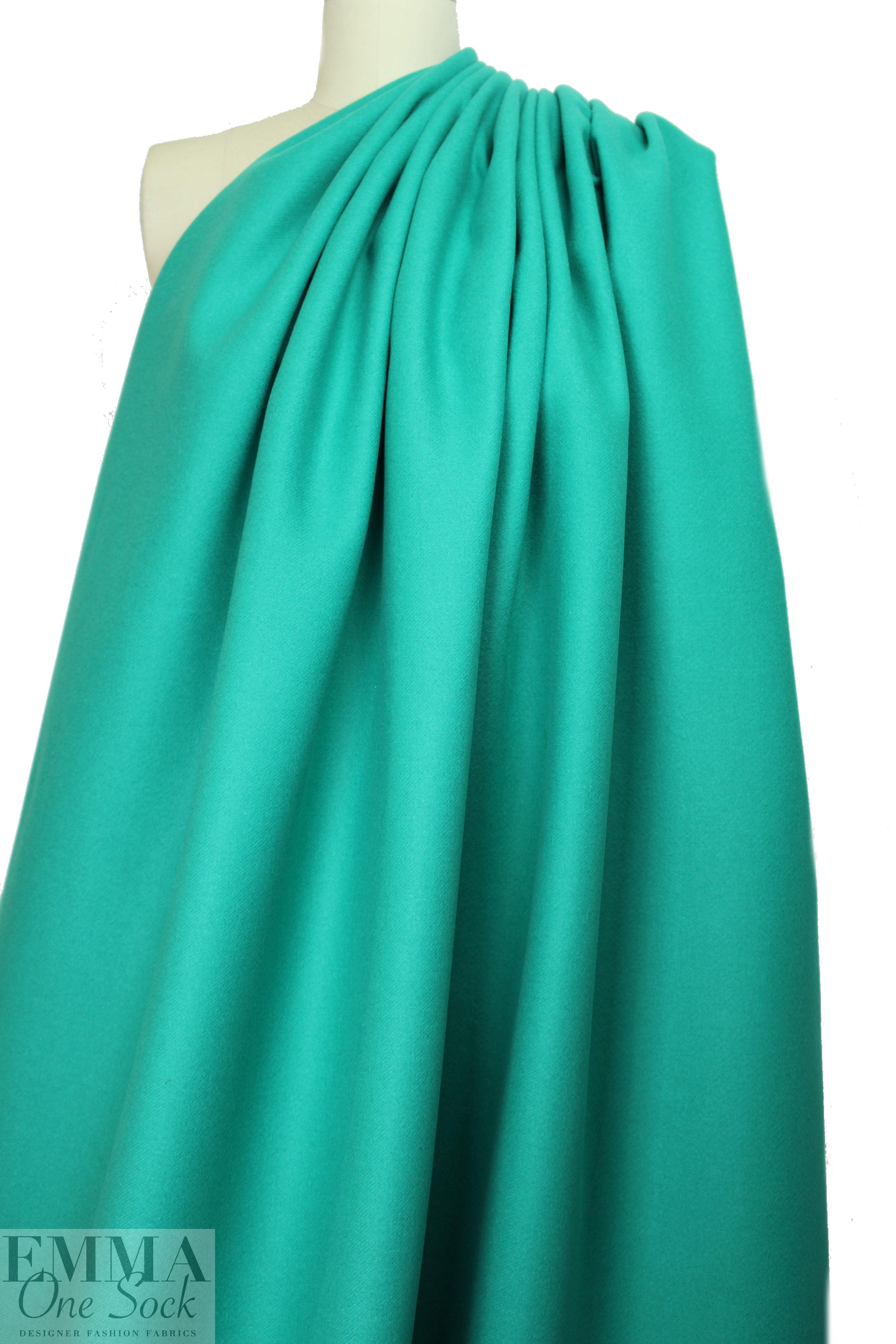 famous designer wool/mohair doublecloth - malachite