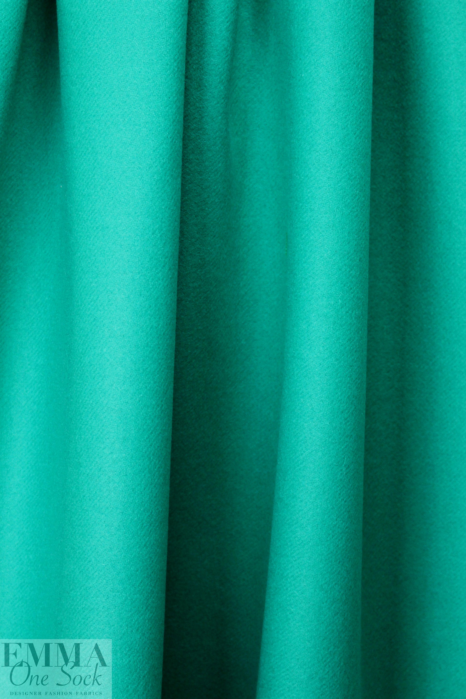famous designer wool/mohair doublecloth - malachite 2 yd
