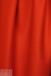 famous designer virgin wool coating - orange-red