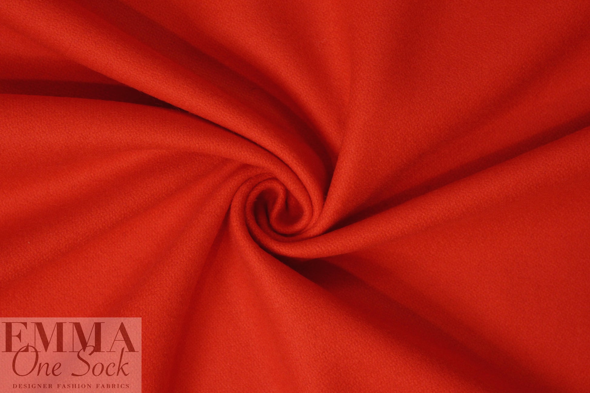 famous designer virgin wool coating - fiesta red 2.625 yd
