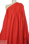 famous designer virgin wool coating - fiesta red 2.625 yd
