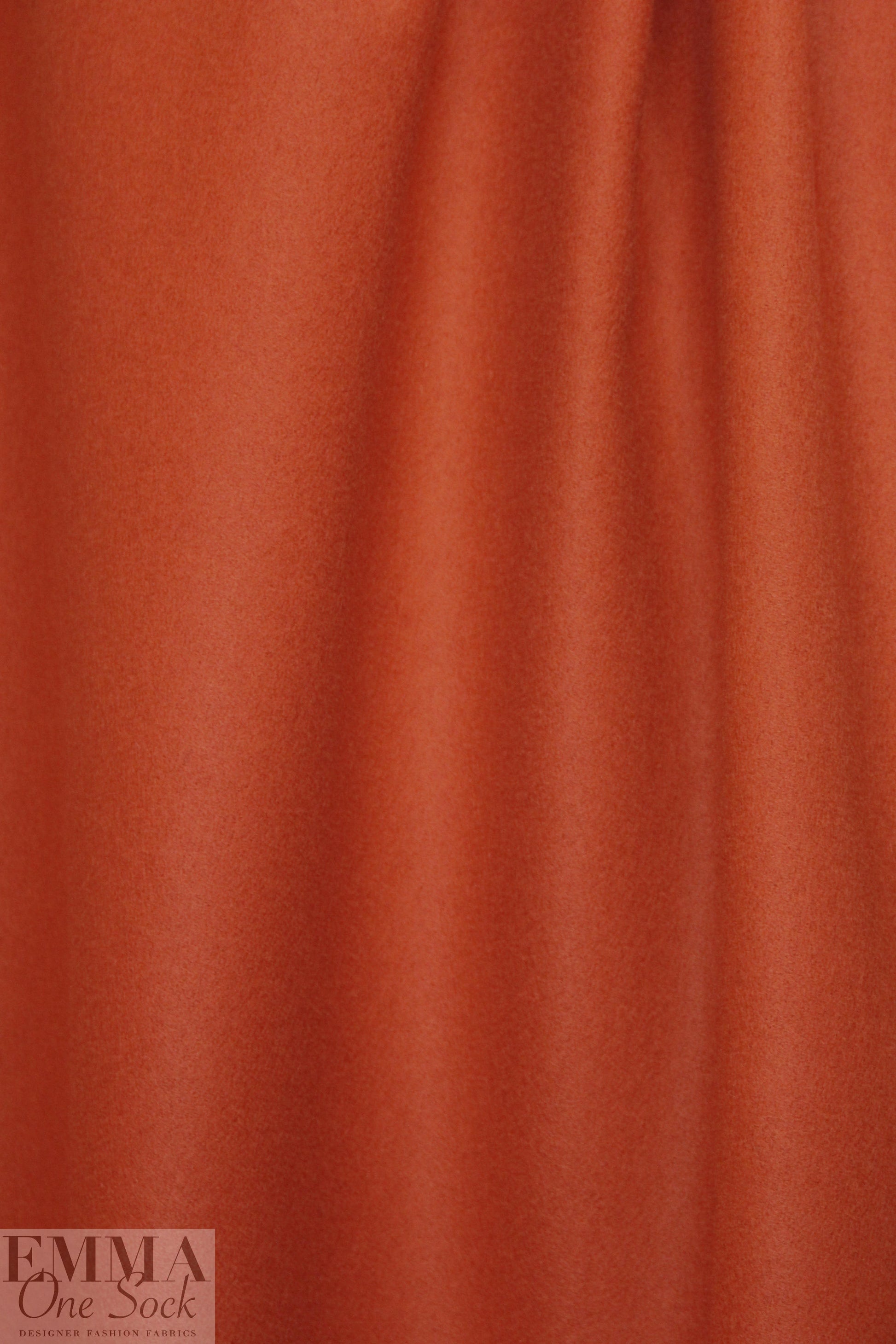 famous designer virgin wool coating - chili 2.5 yd