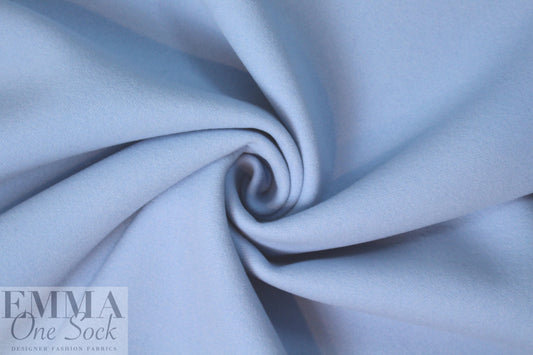 famous designer wool/cashmere doublecloth - icy blue 3 yd