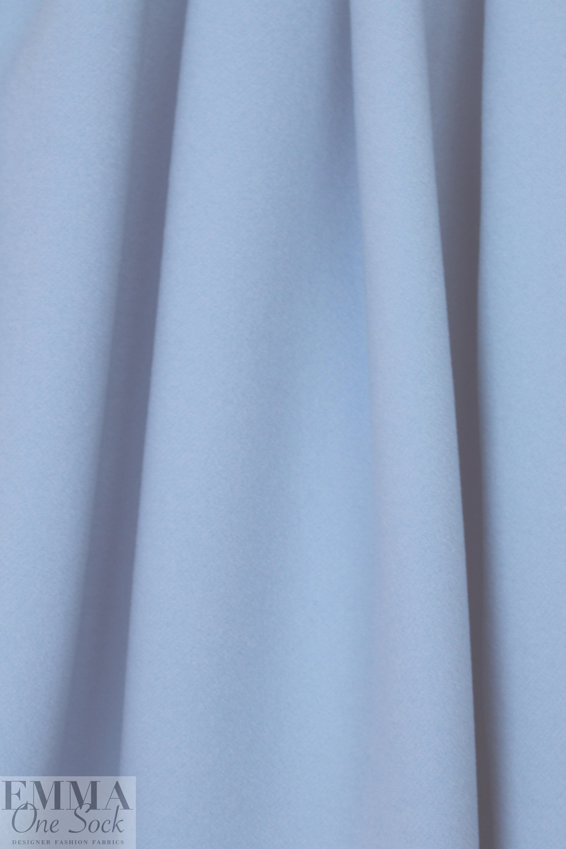 famous designer wool/cashmere doublecloth - icy blue