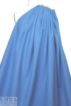 famous designer virgin wool coating - riviera blue