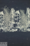 Italian viscose stretch forest scene panel woven