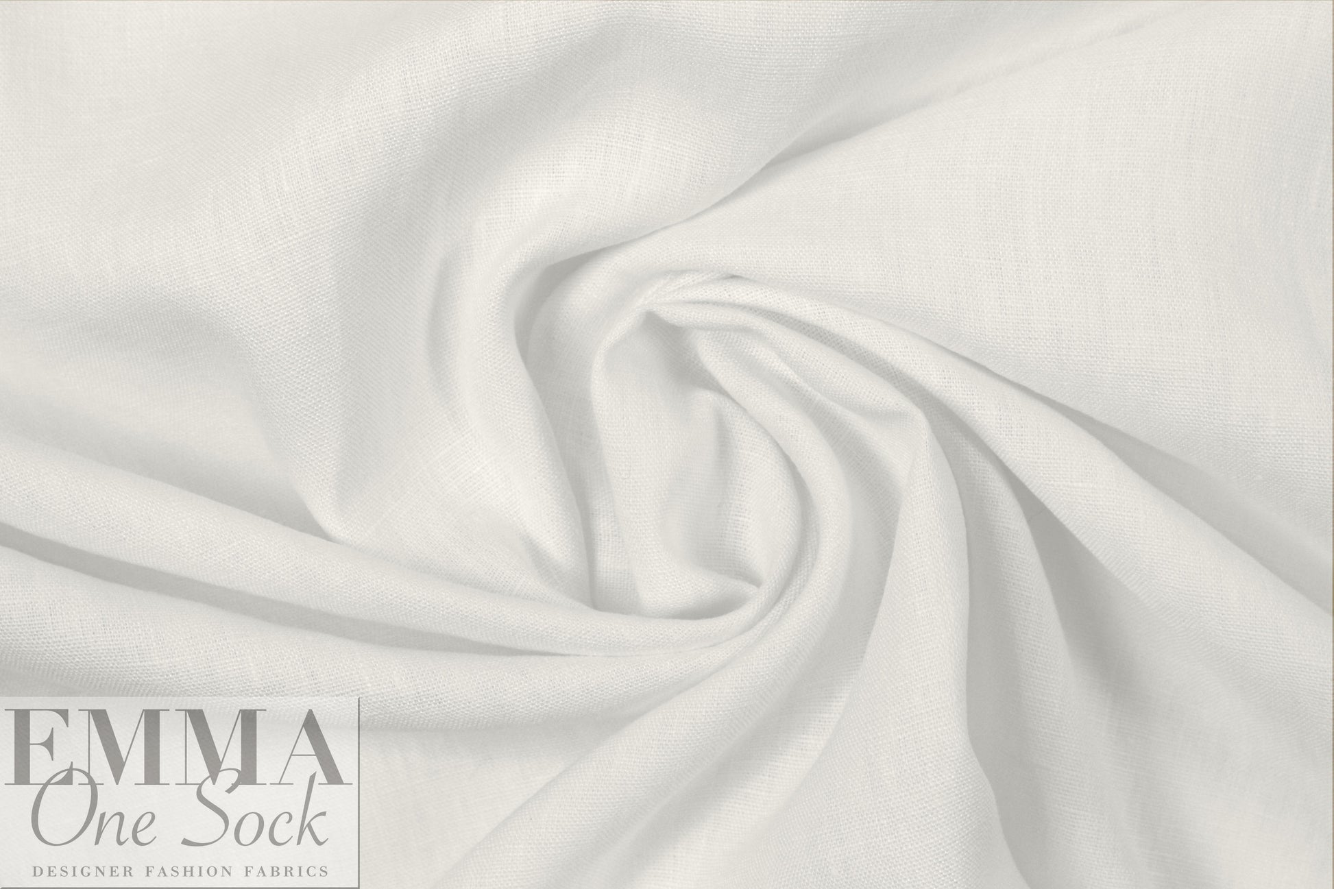 European medium weight tumbled linen - white 1.625 yd