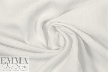 European medium weight tumbled linen - white .625 yds