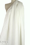 European medium weight tumbled linen - white 1.4 yds