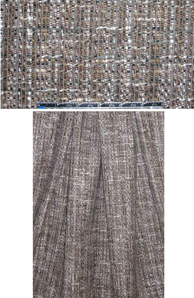 Italian earth/gray fancy tweed suiting 1.66 yds
