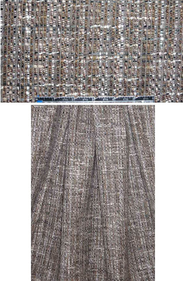 Italian earth/gray fancy tweed suiting 1.66 yds
