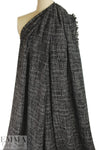 'Chanel-style' tweedy boucle' - black/white/gray