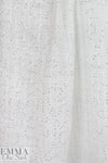 textured basketweave sequin tweed suiting - snow white 1.5 yd