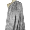 classic basketweave poly/wool tweed - black/white 1.875 yd